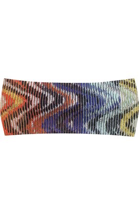 Вязаная повязка из вискозы Missoni, разноцветного цвета, арт. E18.MM.217607 в ЦУМ | Фото №1 Вязаная повязка из вискозы Missoni разноцветного цвета | Фото №1