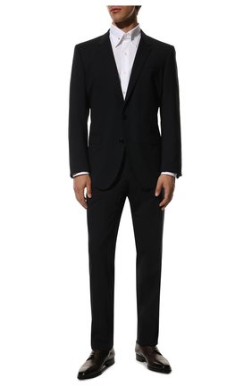 Мужской шерстяной костюм DOLCE & GABBANA темно-синего цвета по цене 166500 руб., арт. GK0EMT/FUBEC | Фото 1 Мужской шерстяной костюм DOLCE & GABBANA темно-синего цвета, арт. GK0EMT/FUBEC | Фото 1