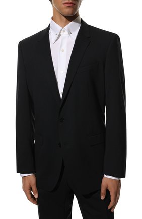 Мужской шерстяной костюм DOLCE & GABBANA темно-синего цвета по цене 166500 руб., арт. GK0EMT/FUBEC | Фото 2 Мужской шерстяной костюм DOLCE & GABBANA темно-синего цвета, арт. GK0EMT/FUBEC | Фото 2