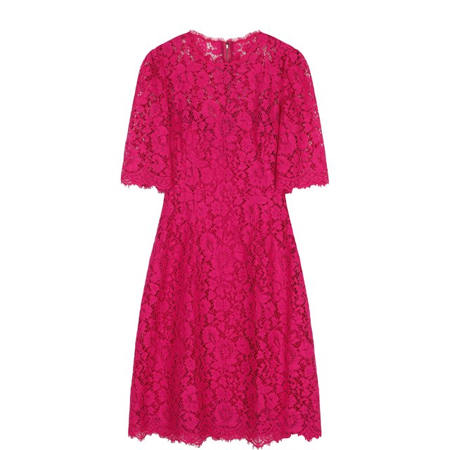 Приталенное кружевное платье-миди Dolce & Gabbana