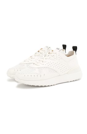 Женские кожаные кроссовки TOD’S белого цвета по цене 39400 руб., арт. XXW80A0W590JUSB001 | Фото 1 Женские кожаные кроссовки TOD’S белого цвета, арт. XXW80A0W590JUSB001 | Фото 1