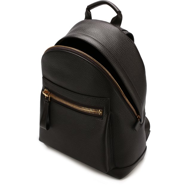 фото Кожаный рюкзак с внешним карманом на молнии tom ford
