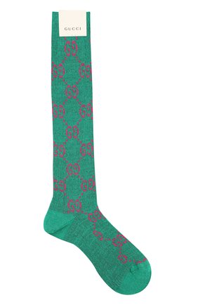 Женские гольфы GUCCI зеленого цвета по цене 9300 руб., арт. 476525/3G199 | Фото 1 Женские гольфы GUCCI зеленого цвета, арт. 476525/3G199 | Фото 1