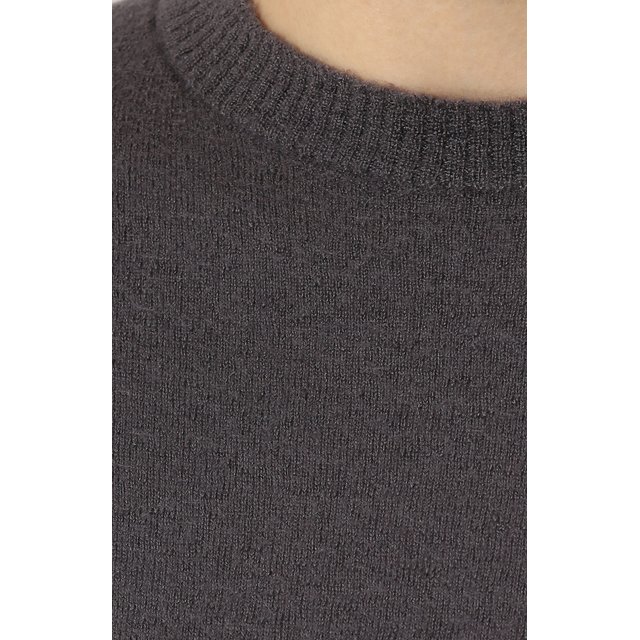 фото Однотонный кашемировый пуловер с коротким рукавом rick owens