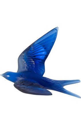 Скульптура swallow wings up LALIQUE синего цвета, арт. 10624700 | Фото 1 (Статус проверки: Проверена категория; Ограничения доставки: fragile-2)