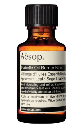 Смесь эфирных масел для аромаламп isabelle AESOP бесцветного цвета по цене 0 руб., арт. ABB02 | Фото 1 Смесь эфирных масел для аромаламп isabelle AESOP бесцветного цвета, арт. ABB02 | Фото 1 (Региональные ограничения белый список (Axapta Mercury): RU; Статус проверки: Проверена категория; Ограничения доставки: flammable)
