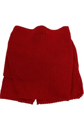 Детский вязаный шарф-снуд с бантом MONNALISA красного цвета, арт. 170018 | Фото 2 (Статус проверки: Проверена категория, Требуются правки)
