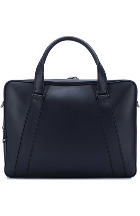 Мужская кожаная сумка для ноутбука с плечевым ремнем BRIONI темно-синего цвета по цене 307500 руб., арт. 0ISW0L/P6751 | Фото 1 Мужская кожаная сумка для ноутбука с плечевым ремнем BRIONI темно-синего цвета, арт. 0ISW0L/P6751 | Фото 1