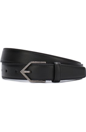 Женский черный кожаный ремень с металлической пряжкой Saint Laurent, арт. 483041/B000D купить в ЦУМ | Фото №1 Кожаный ремень с металлической пряжкой Saint Laurent черный | Фото №1