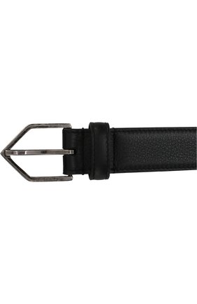 Женский черный кожаный ремень с металлической пряжкой Saint Laurent, арт. 483041/B000D купить в ЦУМ | Фото №3 Кожаный ремень с металлической пряжкой Saint Laurent черный | Фото №3