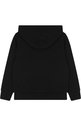 Детский хлопковый кардиган на молнии с капюшоном MARCELO BURLON KIDS OF MILAN черного цвета по цене 17600 руб., арт. B/MB/2202/0020 | Фото 2 Детский хлопковый кардиган на молнии с капюшоном MARCELO BURLON KIDS OF MILAN черного цвета, арт. B/MB/2202/0020 | Фото 2