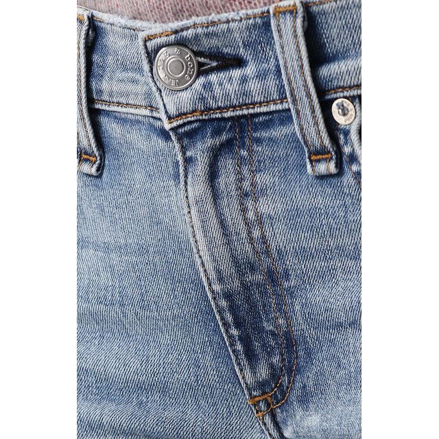 фото Укороченные джинсы-скинни с потертостями rag&bone