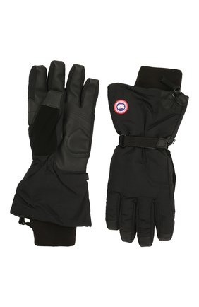 Мужские черные пуховые перчатки с манжетами Canada Goose, арт. 5159M купить в ЦУМ | Фото №1 Пуховые перчатки с манжетами Canada Goose черные | Фото №1