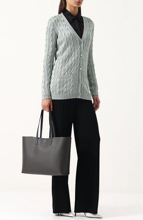 Женский удлиненный шелковый кардиган фактурной вязки RALPH LAUREN светло-зеленого цвета по цене 111500 руб., арт. 290703703 | Фото 2 Женский удлиненный шелковый кардиган фактурной вязки RALPH LAUREN светло-зеленого цвета, арт. 290703703 | Фото 2