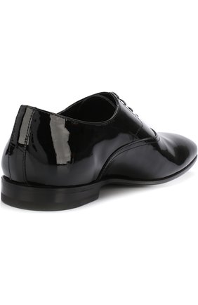 Мужские классические лаковые оксфорды H`D`S`N BARACCO черного цвета, арт. 57307.0* | Фото 4 (Материал внешний: Кожа; Материал внутренний: Натуральная кожа; Стили: Классический; Статус проверки: Проверено, Проверена категория; Мужское Кросс-КТ: Вечерняя обувь)