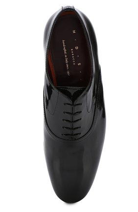Мужские классические лаковые оксфорды H`D`S`N BARACCO черного цвета, арт. 57307.0* | Фото 5 (Материал внешний: Кожа; Материал внутренний: Натуральная кожа; Стили: Классический; Статус проверки: Проверено, Проверена категория; Мужское Кросс-КТ: Вечерняя обувь)