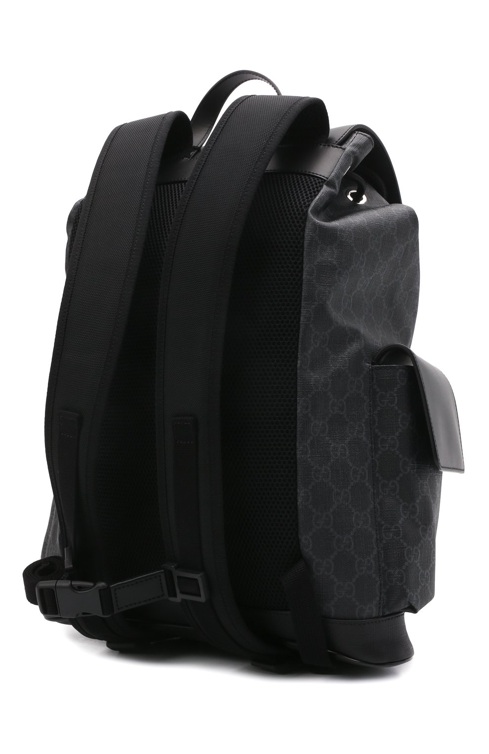 Мужской рюкзак gg supreme с клапаном GUCCI черного цвета по цене 146100 руб., арт. 495563/K9R8X | Фото 3 Мужской рюкзак gg supreme с клапаном GUCCI черного цвета, арт. 495563/K9R8X | Фото 3