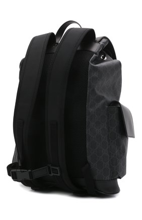 Мужской рюкзак gg supreme с клапаном GUCCI черного цвета по цене 146100 руб., арт. 495563/K9R8X | Фото 3 Мужской рюкзак gg supreme с клапаном GUCCI черного цвета, арт. 495563/K9R8X | Фото 3