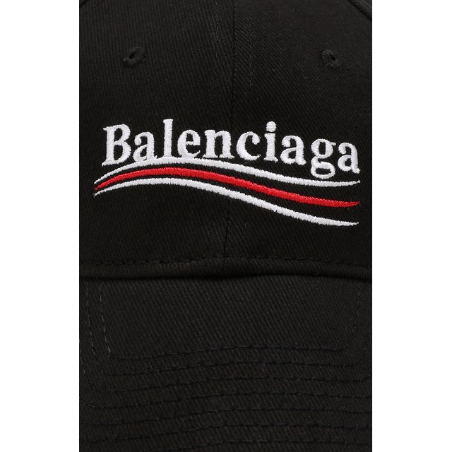 фото Хлопковая бейсболка с логотипом бренда balenciaga