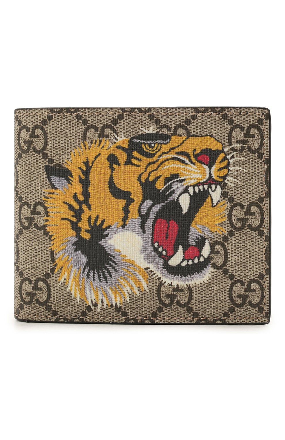 Мужской портмоне gg supreme с принтом GUCCI бежевого цвета, арт. 451268/K5Z1N | Фото 1