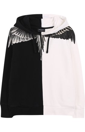 Детский хлопковое худи с принтом MARCELO BURLON KIDS OF MILAN черно-белого цвета по цене 15900 руб., арт. B/MB/2104/0020 | Фото 1 Детский хлопковое худи с принтом MARCELO BURLON KIDS OF MILAN черно-белого цвета, арт. B/MB/2104/0020 | Фото 1
