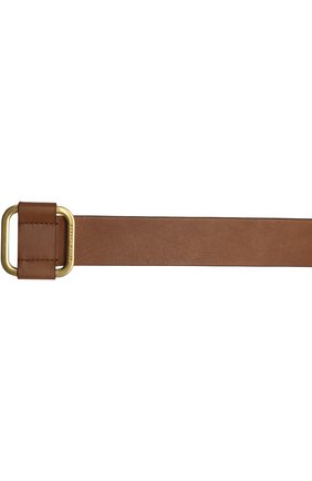 Мужской кожаный ремень с металлической пряжкой RALPH LAUREN коричневого цвета по цене 23750 руб., арт. 404692769 | Фото 3 Мужской кожаный ремень с металлической пряжкой RALPH LAUREN коричневого цвета, арт. 404692769 | Фото 3