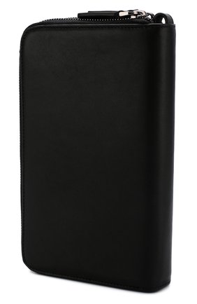 Мужской кожаный футляр для документов с двумя отделениями на молнии GIORGIO ARMANI черного цвета, арт. Y2R141/YDH6J | Фото 2 (Кросс-КТ: футляры для документов)