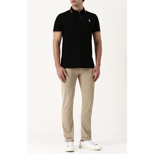 фото Хлопковое поло с короткими рукавами ralph lauren