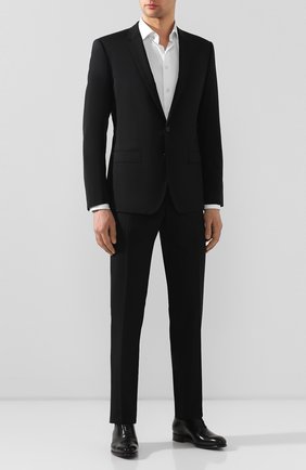 Мужской шерстяной костюм DOLCE & GABBANA черного цвета по цене 166500 руб., арт. GK0EMT/FUBEC | Фото 1 Мужской шерстяной костюм DOLCE & GABBANA черного цвета, арт. GK0EMT/FUBEC | Фото 1