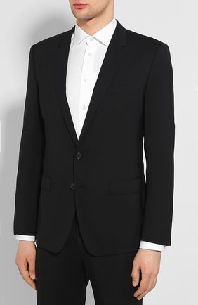 Мужской шерстяной костюм DOLCE & GABBANA черного цвета по цене 166500 руб., арт. GK0EMT/FUBEC | Фото 2 Мужской шерстяной костюм DOLCE & GABBANA черного цвета, арт. GK0EMT/FUBEC | Фото 2