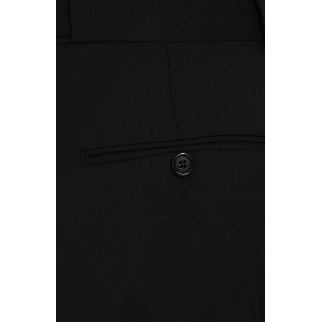 фото Шерстяные брюки прямого кроя с манжетами ralph lauren