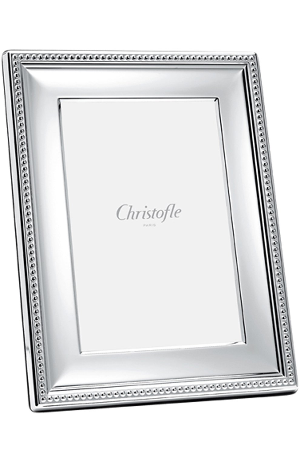 Мужского рамка для фотографии perles CHRISTOFLE серебряного цвета, арт. 04256002 | Фото 1