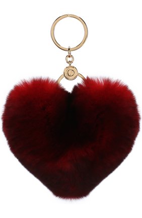 Женский брелок из меха кролика love story LORO PIANA бордового цвета по цене 33750 руб., арт. FAI0954 | Фото 1 Женский брелок из меха кролика love story LORO PIANA бордового цвета, арт. FAI0954 | Фото 1