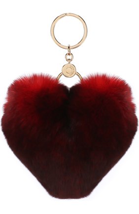 Женский брелок из меха кролика love story LORO PIANA бордового цвета по цене 33750 руб., арт. FAI0954 | Фото 2 Женский брелок из меха кролика love story LORO PIANA бордового цвета, арт. FAI0954 | Фото 2