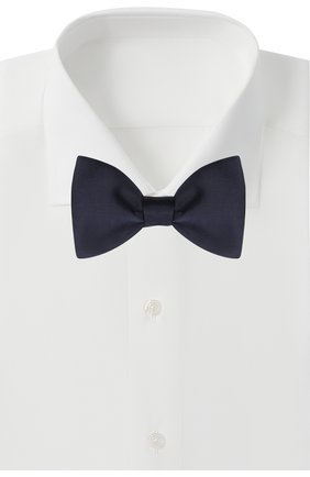 Мужской шелковый галстук-бабочка LANVIN темно-синего цвета по цене 9770 руб., арт. 1282/B0W TIE | Фото 2 Мужской шелковый галстук-бабочка LANVIN темно-синего цвета, арт. 1282/B0W TIE | Фото 2