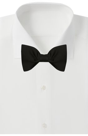 Мужской шелковый галстук-бабочка LANVIN черного цвета по цене 9950 руб., арт. 1282/B0W TIE | Фото 2 Мужской шелковый галстук-бабочка LANVIN черного цвета, арт. 1282/B0W TIE | Фото 2