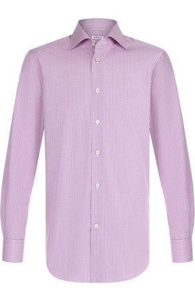 Мужская хлопковая сорочка с воротником кент KITON розового цвета по цене 61350 руб., арт. UCIH0636810000 | Фото 1 Мужская хлопковая сорочка с воротником кент KITON розового цвета, арт. UCIH0636810000 | Фото 1