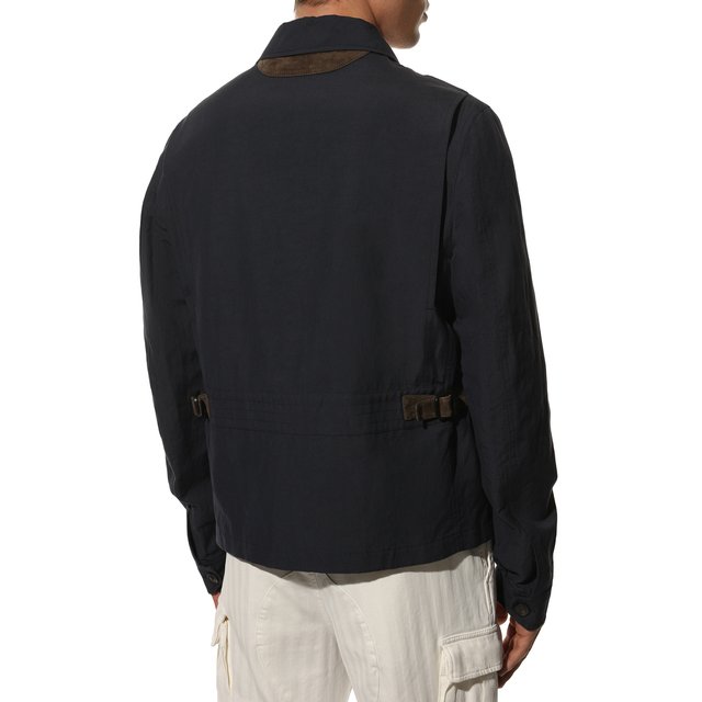 фото Куртка из смеси льна и хлопка на молнии brioni