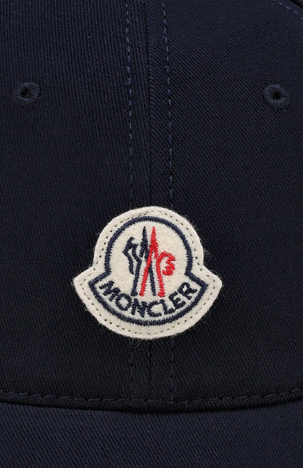 Мужской хлопковая бейсболка с логотипом бренда MONCLER темно-синего цвета, арт. D1-091-00212-00-0212C | Фото 3 (Материал: Текстиль, Хлопок)
