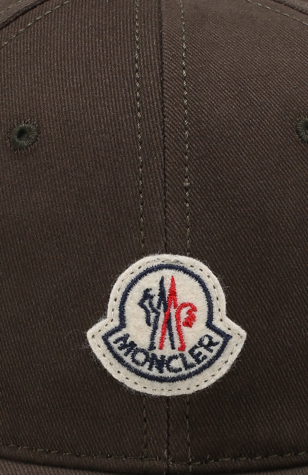 Мужской хлопковая бейсболка с логотипом бренда MONCLER хаки цвета, арт. D1-091-00212-00-0212C | Фото 3 (Материал: Текстиль, Хлопок)