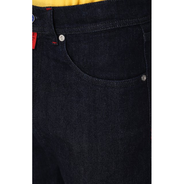 фото Однотонные джинсы прямого кроя kiton