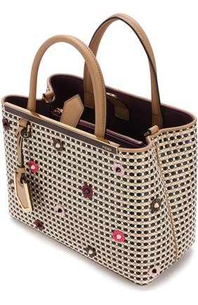 Женская сумка 2jours petite FENDI бежевого цвета по цене 147900 руб., арт. 8BH253 A1T3 | Фото 4 Женская сумка 2jours petite FENDI бежевого цвета, арт. 8BH253 A1T3 | Фото 4