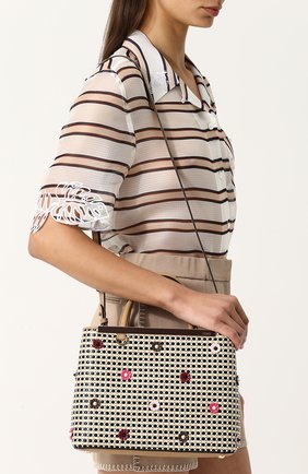 Женская сумка 2jours petite FENDI бежевого цвета по цене 147900 руб., арт. 8BH253 A1T3 | Фото 5 Женская сумка 2jours petite FENDI бежевого цвета, арт. 8BH253 A1T3 | Фото 5