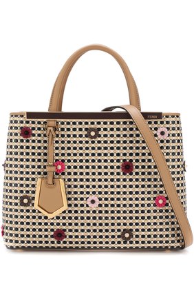 Женская сумка 2jours petite FENDI бежевого цвета по цене 147900 руб., арт. 8BH253 A1T3 | Фото 6 Женская сумка 2jours petite FENDI бежевого цвета, арт. 8BH253 A1T3 | Фото 6