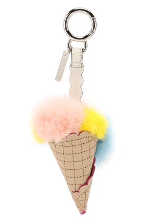 Кожаная подвеска Ice Cream с отделкой из меха норки | Фото №2 Кожаная подвеска Ice Cream с отделкой из меха норки | Фото №2
