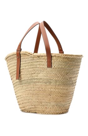 Женская сумка basket large LOEWE бежевого цвета по цене 29450 руб., арт. 327.02.S81 | Фото 3 Женская сумка basket large LOEWE бежевого цвета, арт. 327.02.S81 | Фото 3