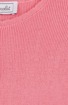 Детский хлопковый кардиган на пуговицах с фестонами TARTINE ET CHOCOLAT розового цвета, арт. TL18011/2A-3A | Фото 3 (Рукава: Длинные; Материал внешний: Хлопок; Кросс-КТ НВ: Кардиганы; Статус проверки: Проверено, Проверена категория)