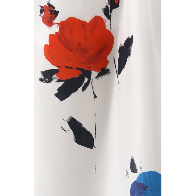 фото Шелковая юбка-макси с цветочным принтом sara roka