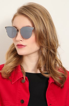 Женские солнцезащитные очки ALEXANDER MCQUEEN серого цвета по цене 15450 руб., арт. MQ0105SK 005 | Фото 2 Женские солнцезащитные очки ALEXANDER MCQUEEN серого цвета, арт. MQ0105SK 005 | Фото 2
