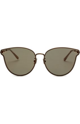 Женские солнцезащитные очки BOTTEGA VENETA хаки цвета по цене 31400 руб., арт. BV0157SK 003 | Фото 3 Женские солнцезащитные очки BOTTEGA VENETA хаки цвета, арт. BV0157SK 003 | Фото 3